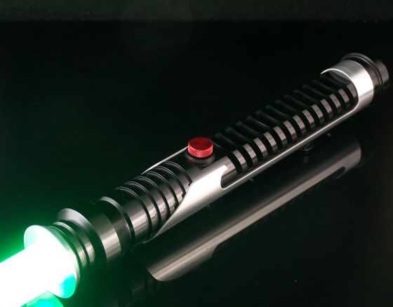 Dewy and Anakin Starkiller's Accurate Qui-Gon Jinn Lightsaber Design